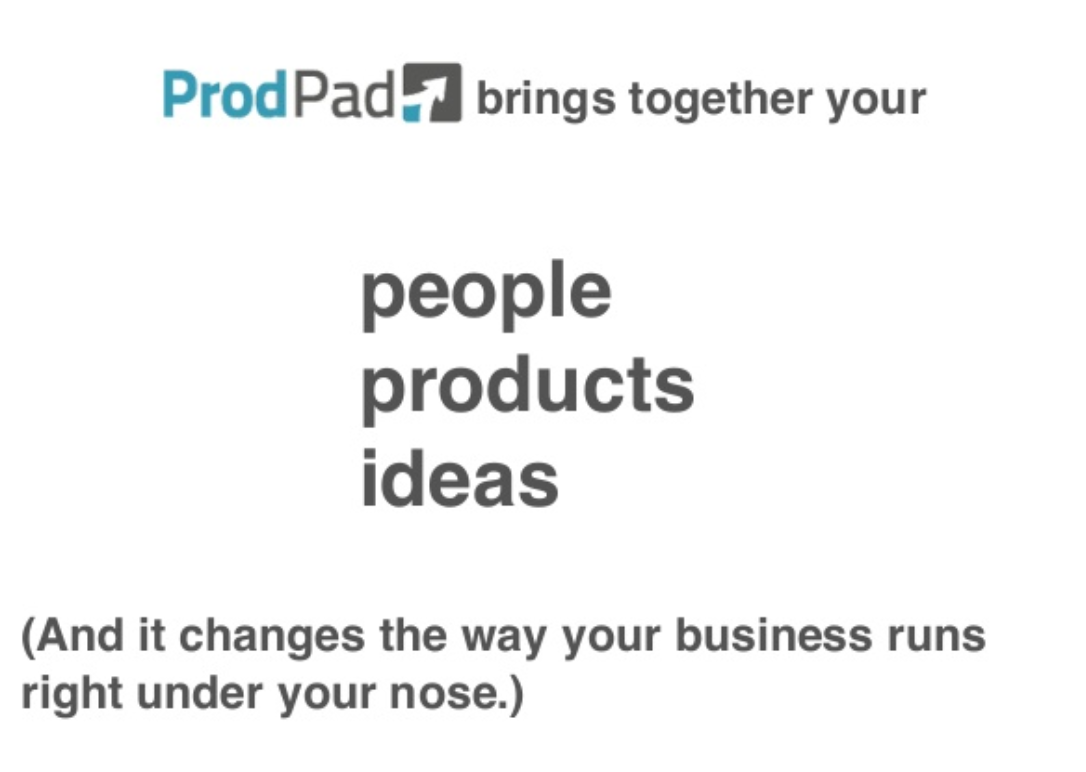 ProdPad people products ideas