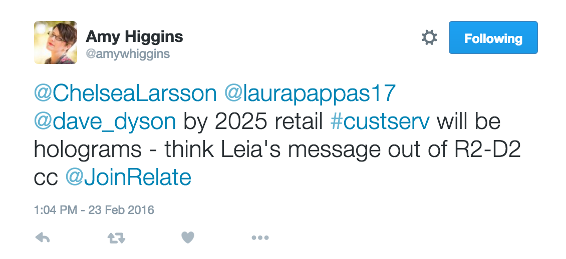 Amy Higgins future of retail Zendesk