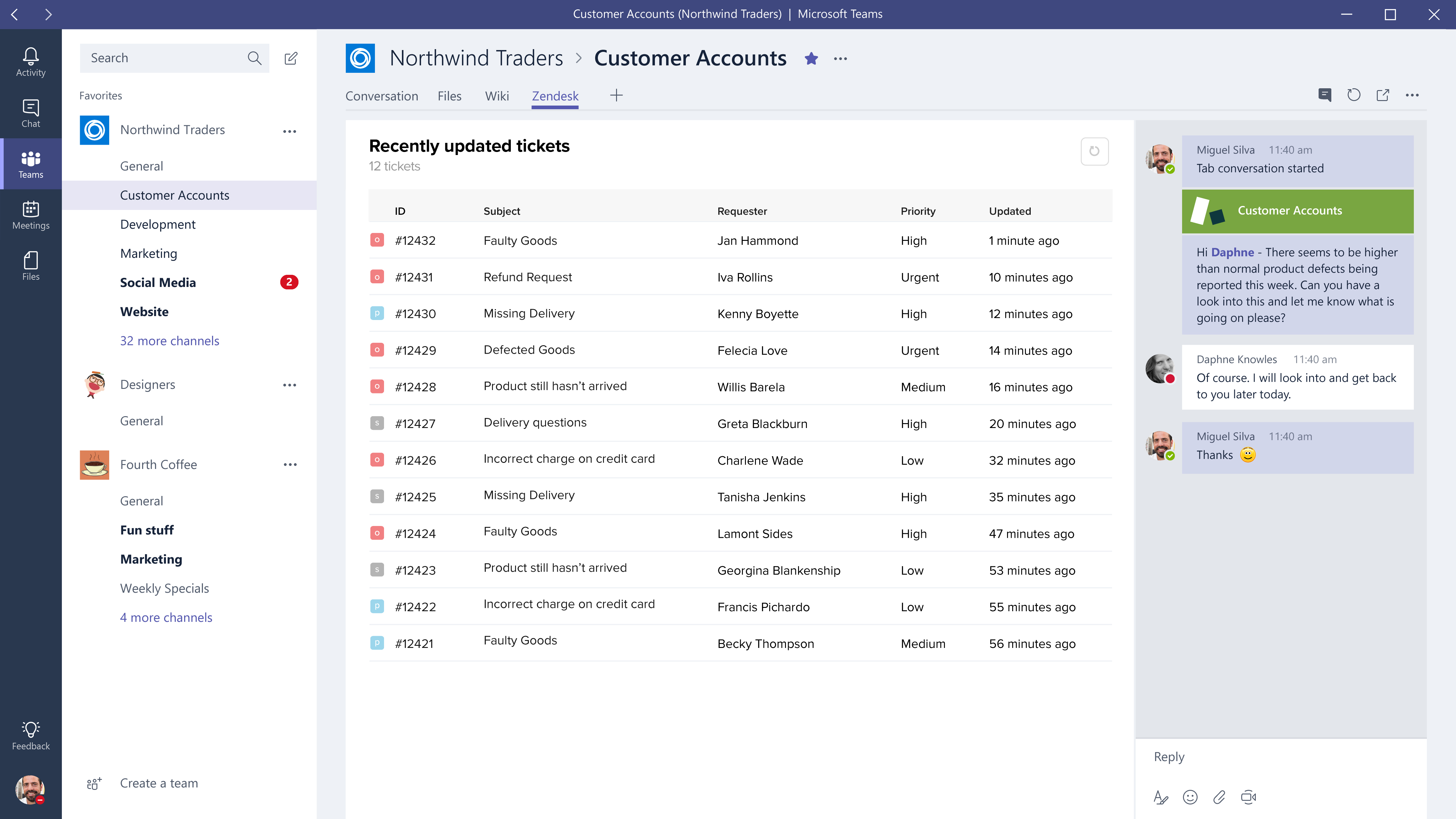 Introducing Zendesk Support and Microsoft Teams