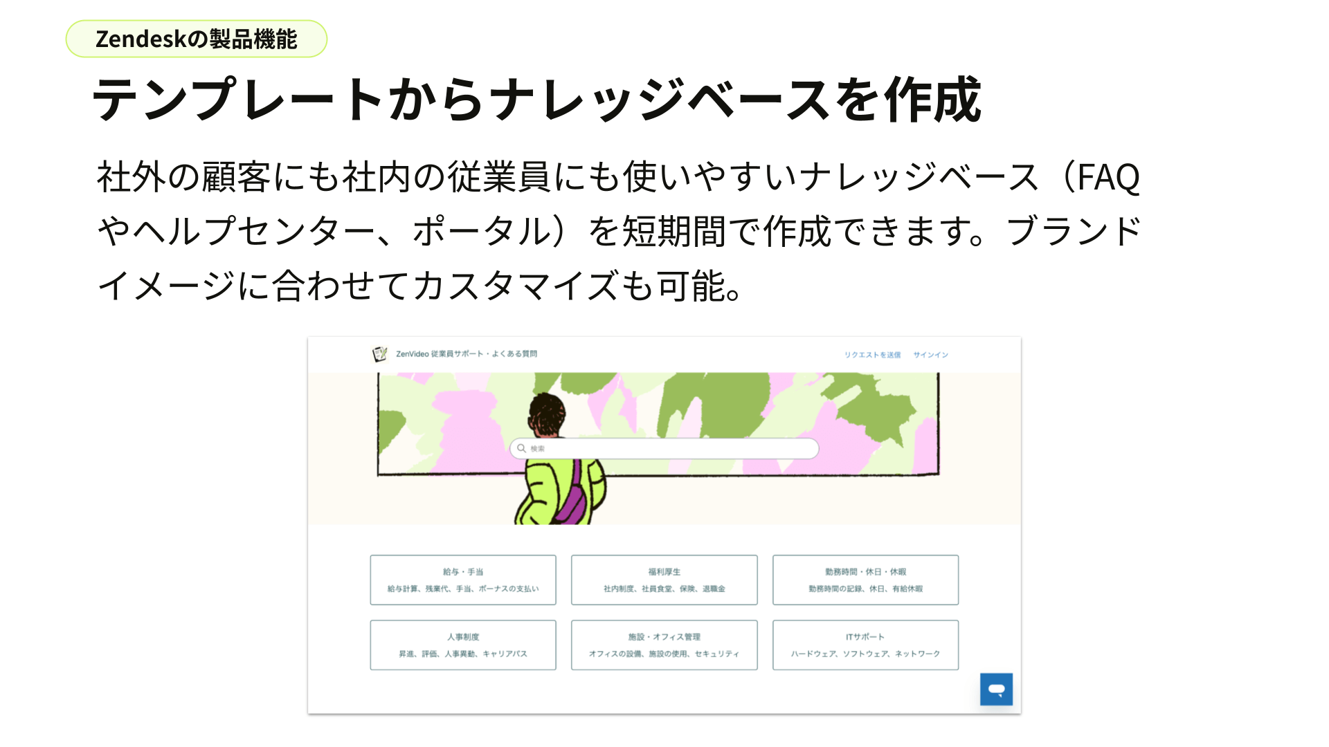Zendeskならナレッジベースを簡単に作成