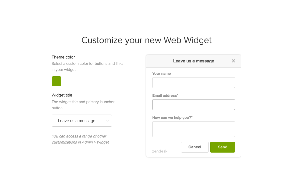 web widget